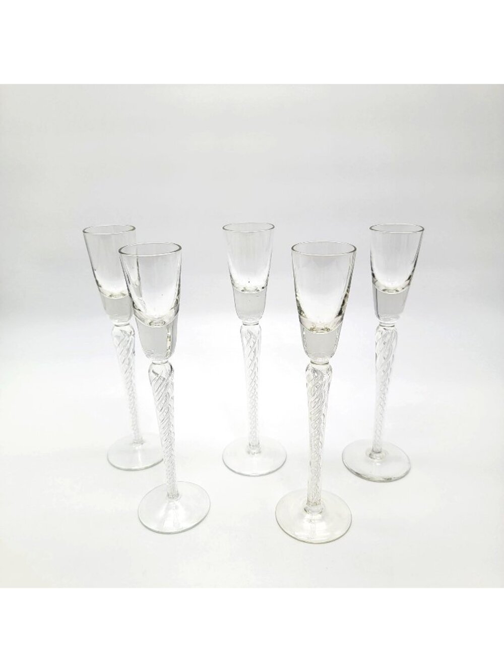 Stuart Crystal Iona Air Twist Cordial Glasses Set Of 5